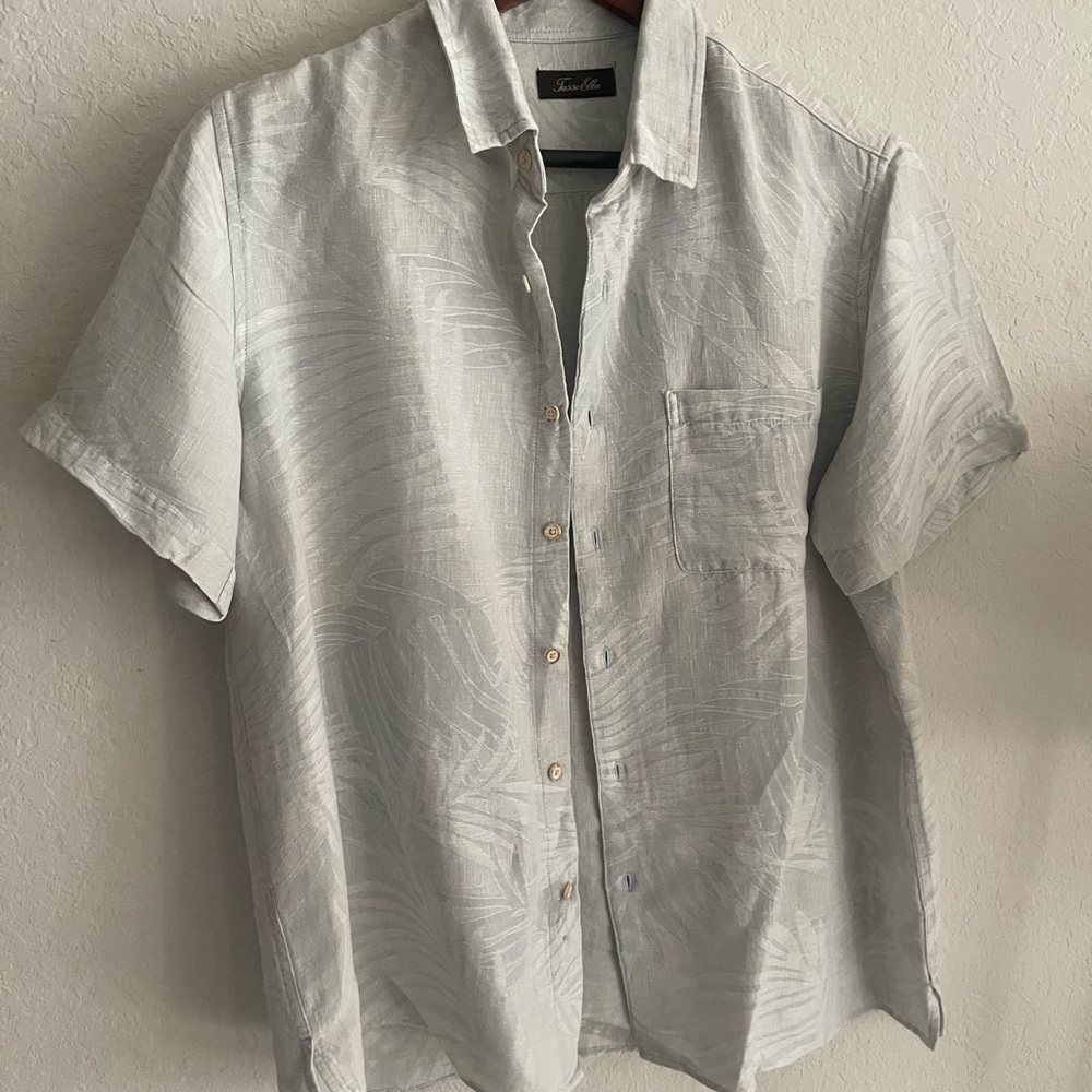 Linen Short Sleeve Men's Shirt